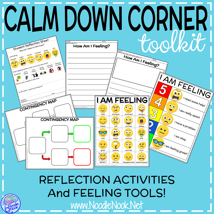 Calm Down Checklist Poster Download