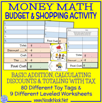 Shop with Coupon Worksheets