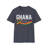 Ghana Vibes T-Shirt | Softstyle Unisex Tee for Casual Wear, Gift, Travel, Celebration, African Pride