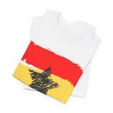 Ghana Flag - Black Star (Unisex Jersey Short Sleeve Tee)