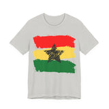 Ghana Flag - Black Star (Unisex Jersey Short Sleeve Tee)