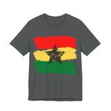 Ghana Flag - Black Star (Unisex Jersey Short Sleeve Tee)