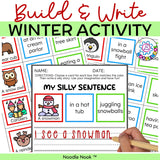 Winter Silly Sentences (Flip and Write) Build a Sentence | Story Writing Template (Digital Download)