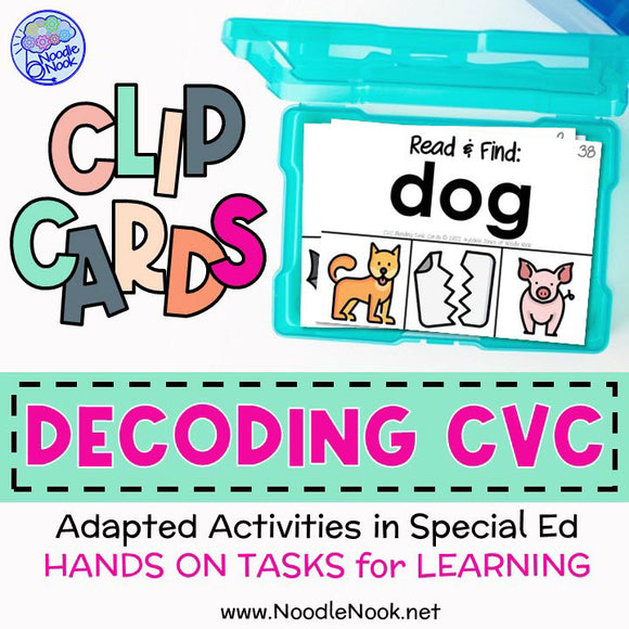 CVC Blending Cards - Literacy Intervention Activity, CVC Small