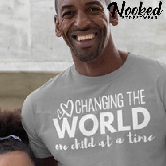 Changing the World - One Kid at a Time (Unisex Jersey Short Sleeve Tee)