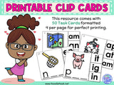 Onset and Rime CVC Task Cards – Phonics Activities for Reading Centers