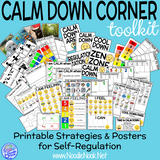 This Calm Down Corner tool kit is full of strategies, posters, tools and activities that help students learn to self-regulate and cope.