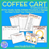 Coffee Cart- Classroom Business Guide and Visuals for Vocational Training