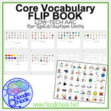 Core Vocabulary Flip Book for students with Autism, SpEd