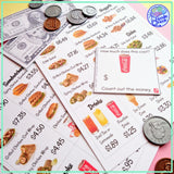 Fast Food Menu Math with Money Skills - Leveled for Special Ed. Use restaurant menus to teach money skills. 
