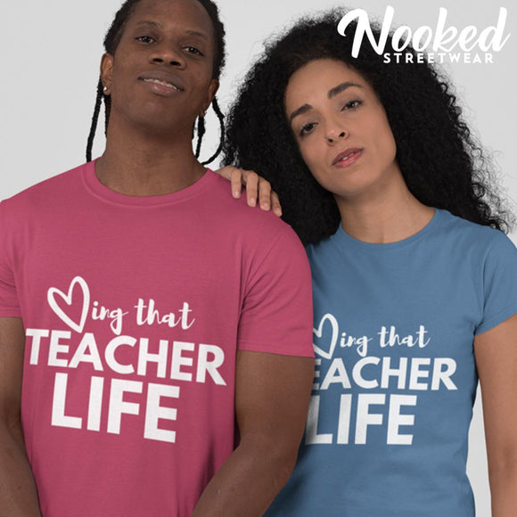Loving that Teacher Life (Unisex Jersey Short Sleeve Tee)