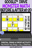 Monster Math Digital Drag and Drop Activity for Number Sequencing (Digital Google Drive Access)
