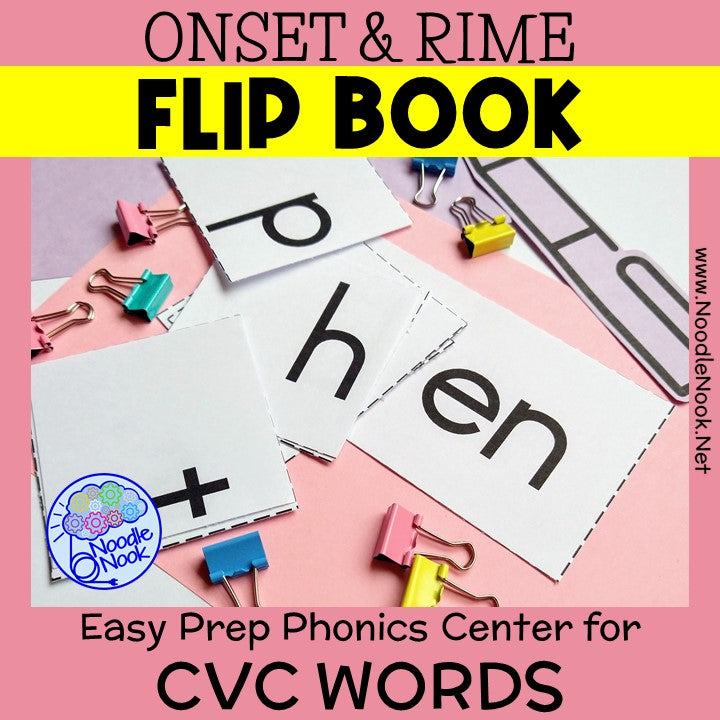 Rhyming Activities - CVC Rhyming Flip Books – Early Learning Ideas