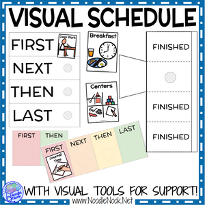 Visual Schedule featuring Boardmaker! Class & Personal Schedules for SpEd or Autism Units