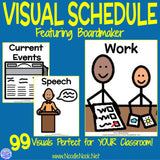 Visual Schedule featuring Boardmaker! Class & Personal Schedules for SpEd or Autism Units