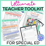 Best Planner for Special Education Teachers. Fillable pdf forms, lists, checklists, and IEP paperwork makes this not only an essential collection of printable resources… but also a great editable collection to keep you organized and looking fabulous.